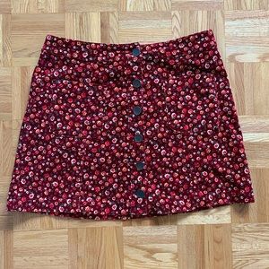 Floral Forever 21 cotton skirt (size M)